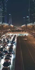 Night,Cars,Traffic,Movement,City,Road