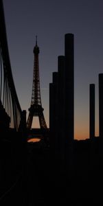 Villes,Nuit,Tour Eiffel,Paris