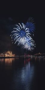 Night City,Celebration,Holidays,Salute,Hungary,Budapest