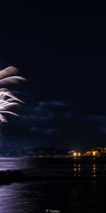 Ciudad,Costa,Oscuro,Noche