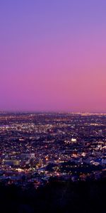 Noche,Ciudad Nocturna,Luces De La Ciudad,Los Ángeles,Ciudades,Ciudad De Noche,Ee Uu,Estados Unidos,Los Angeles