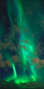 Night,Clouds,Nature,Sky,Aurora,Northern Lights,Aurora Borealis