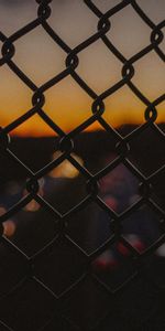 Night,Fence,Dark,Grid