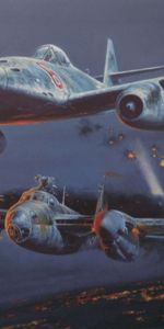 Messerschmitt Yo 262,Luchador Nocturno,Messerschmitt Me 262,Mosquito De Havilland,Mosquito De De Havilland,Arte,Segunda Guerra Mundial,Ww2,Guerra