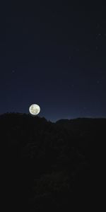 Night,Hills,Dark,Moon