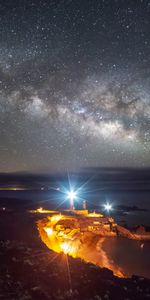 Iluminación,La Palma,Naturaleza,Noche,Encendiendo,Cielo Estrellado,España