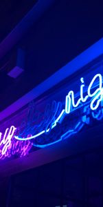 Night,Inscription,Words,Neon