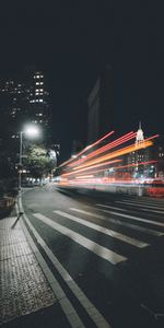 Night,Lights,Long Exposure,Dark,Street,City