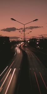 Night,Lights,Road,Long Exposure,Dark