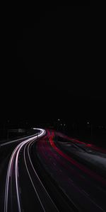 Night,Lights,Road,Long Exposure,Darkness,Dark