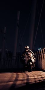 Night,Motorcycles,Motorcycle,Helmet,Motorcyclist