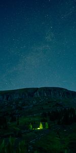 Night,Mountain,Glow,Valley,Dark