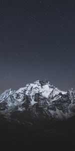 Montagne,Nature,Ciel Étoilé,Nuit,Sombre