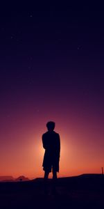 Nature,Personne,Nuit,Silhouette,Humain