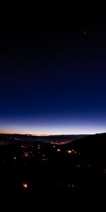 Lumières De La Ville,Villes,Nuit,Ciel Étoilé,Ville De Nuit,Sombre