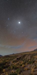 Night,Starry Sky,Relief,Slope,Dark,Nebula