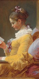 Lona,Jean Honore Fragonard,Lectura De Niña,Arte,Niña Joven Lectura,Niña,Libro,Lienzo,Manteca,Aceite,Muchacha