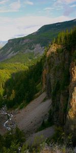 Open Spaces,Rivers,Mountains,Rocks,Waterfall,Height,Dahl,Creek,Brook,Expanse,Origins,Nature,Distance