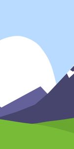 Paints,Nature,Mountains,Vector