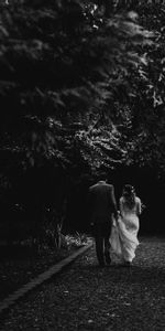 Amor,Boda,Camino,Par,Bw,Pareja,Chb