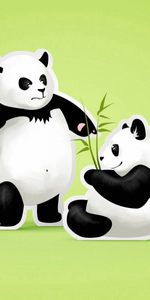 Pareja,Par,Una Amenaza,Amenaza,Pelea,Reñir,El Negro,Pandas,Vector