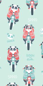 Patrón,Motocicleta,Panda,Arte