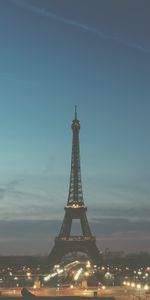 Villes,Nuit,Tour Eiffel,Paris