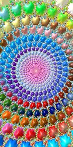 Patterns,Circles,Motley,Multicolored,Fractal,3D