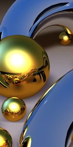 Patterns,Metal,Gold,Balls,3D