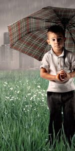 Enfants,Pluie,Personnes