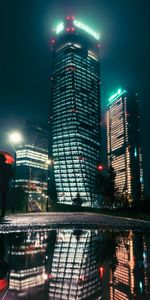 Person,Night,City,Human,Dark,Umbrella,Rain