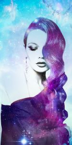 Photo Manipulation,Art,Cosmic,Galaxy,Girl,Space