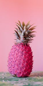 Pineapple,Pink,Tropical,Fruit,Food,Paint