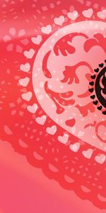 Pink,Heart,Abstract,Pattern,Vector