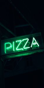 Pizza,Words,Inscription,Signboard,Sign,Neon