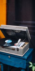 Assiette,Plaque,Électrophone,Plaque Tournante,Vinyle,Rétro,Musique