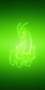 Pokémon,Fondo Verde,Meganio,Meganium,Vector,Pokemon