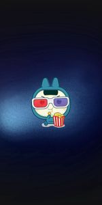 Popcorn,Spectacles,Little Man,Glasses,Picture,Drawing,Vector