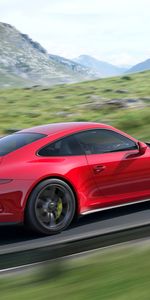 Voitures,Porsche 911 Gt3,Vitesse,Une Voiture,La Vitesse,Montagnes,Machine