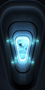 Porthole,Glow,Open Space,Universe,Cosmonaut