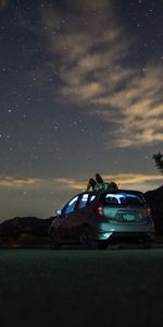 Privacy,Seclusion,Car,Human,Person,Palms,Cars,Starry Sky,Loneliness