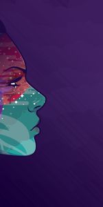 Profile,Girl,Vector