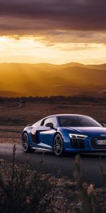 R8,V10,Perfil,Camino,Vista Lateral,Audi,Coches