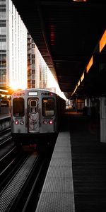 Railway Carriage,Platform,Cities,Railway,Train,Car