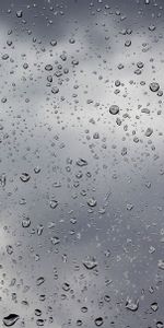 Rain,Drops,Mainly Cloudy,Overcast,Clouds,Macro,Glass,Water