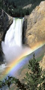 Rainbow,Landscape,Waterfalls