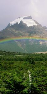 Paisaje,Montañas,Arco Iris