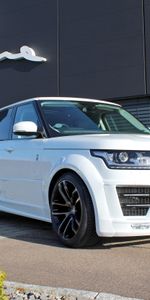 Рендж Ровер (Range Rover),L405,Белый,Тачки (Cars),Вид Сбоку