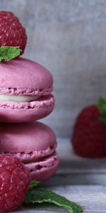 Raspberry,Macaroon,Macaroni,Pasta,Food,Macaroons