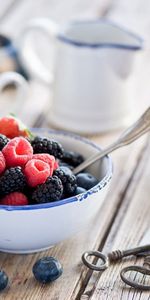 Raspberry,Plate,Spoon,Useful,Food